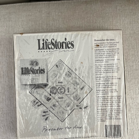 Life Stories Remember The Time Vintage Board Game 1990 Family New-Sealed Box - Picture 2 of 2